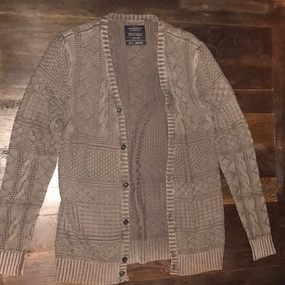 All Saints Cable knit Cardigan